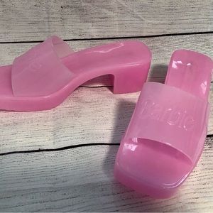 Barbie platform jelly sandals